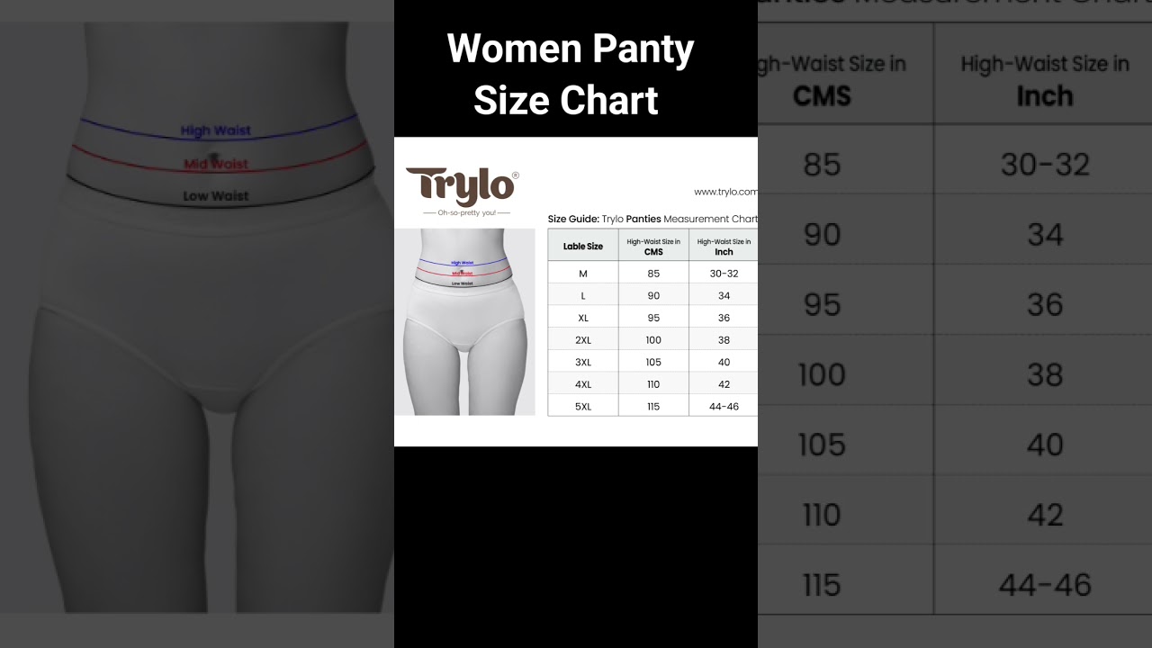 women's size | size chart | girls panty size chart | panty size chart | panty size #panty #women