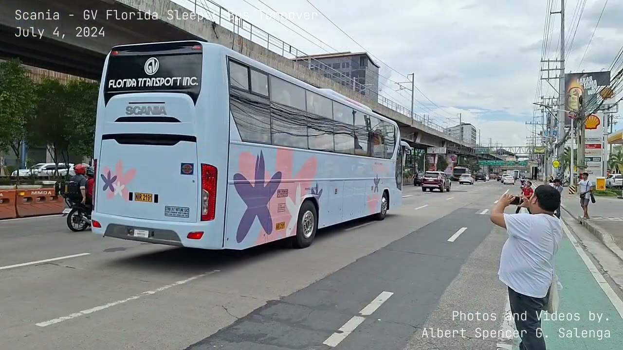 Scania - GV Florida Sleeper Bus Turnover ( July 4, 2024 )