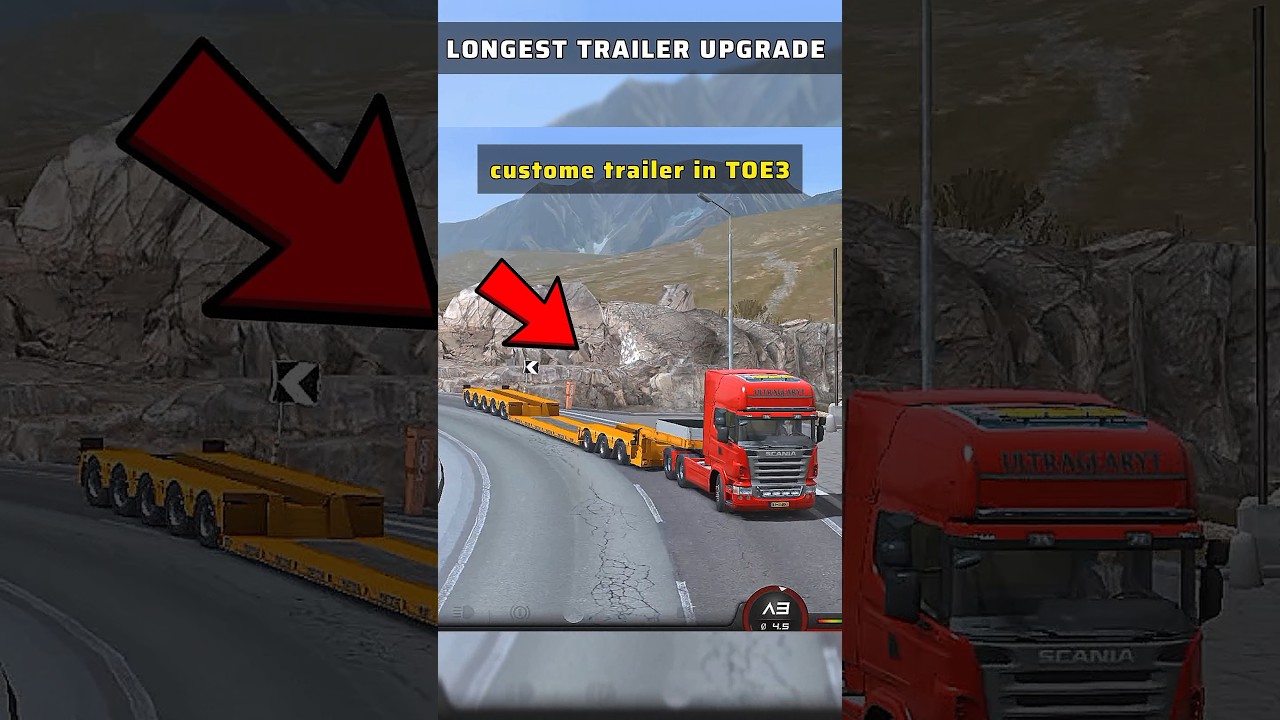long custome trailer chassis upgrade long trailer Truckers of Europe 3