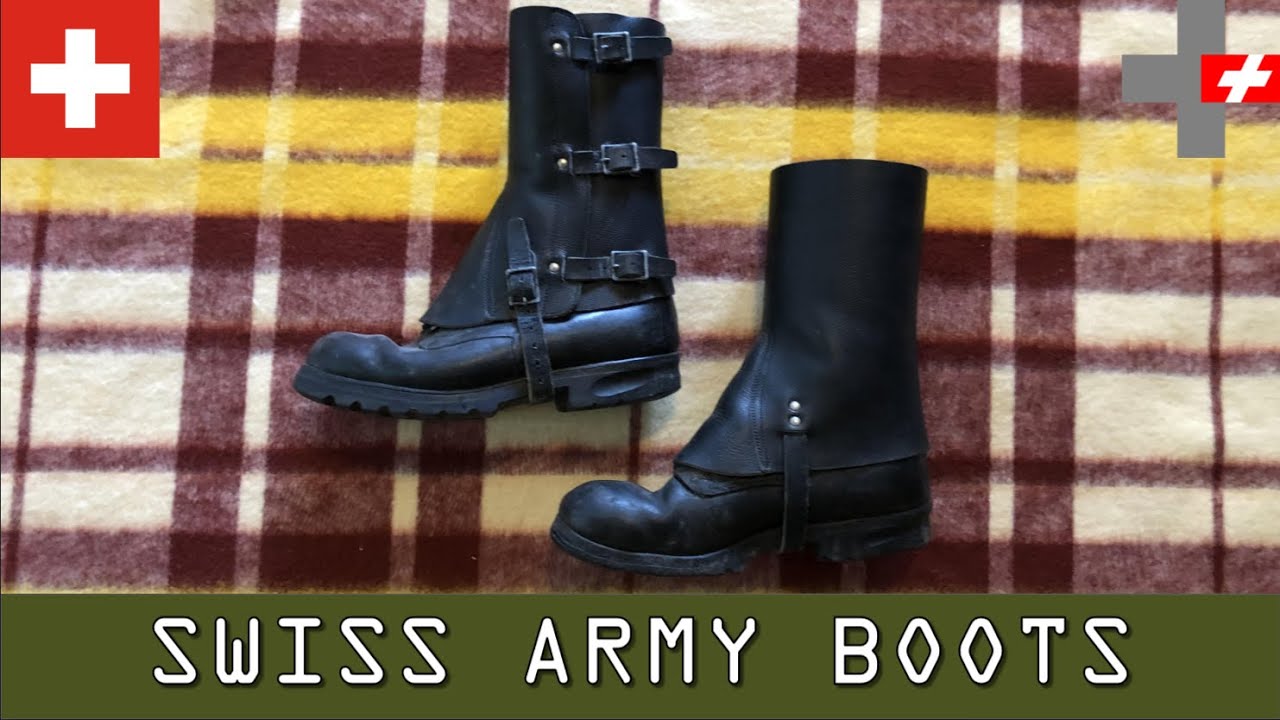 Swiss Army Low Ankle Boots with Gaiters 1950s-70s