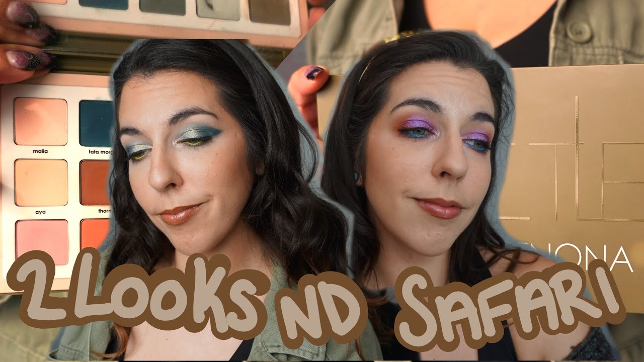 🍊 2 Looks 1 Palette … Natasha Denona Safari … with Singles