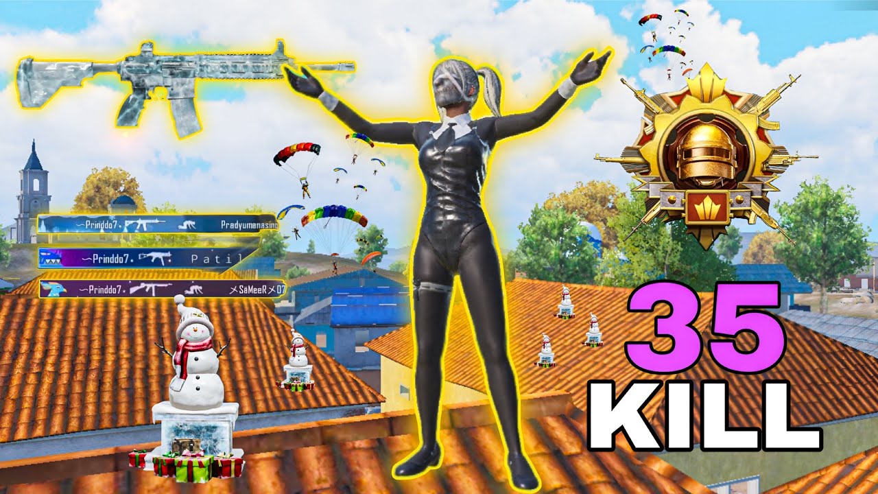 Best M416 glacier maxed gameplay🤯🔥 35 kills in bgmi❗