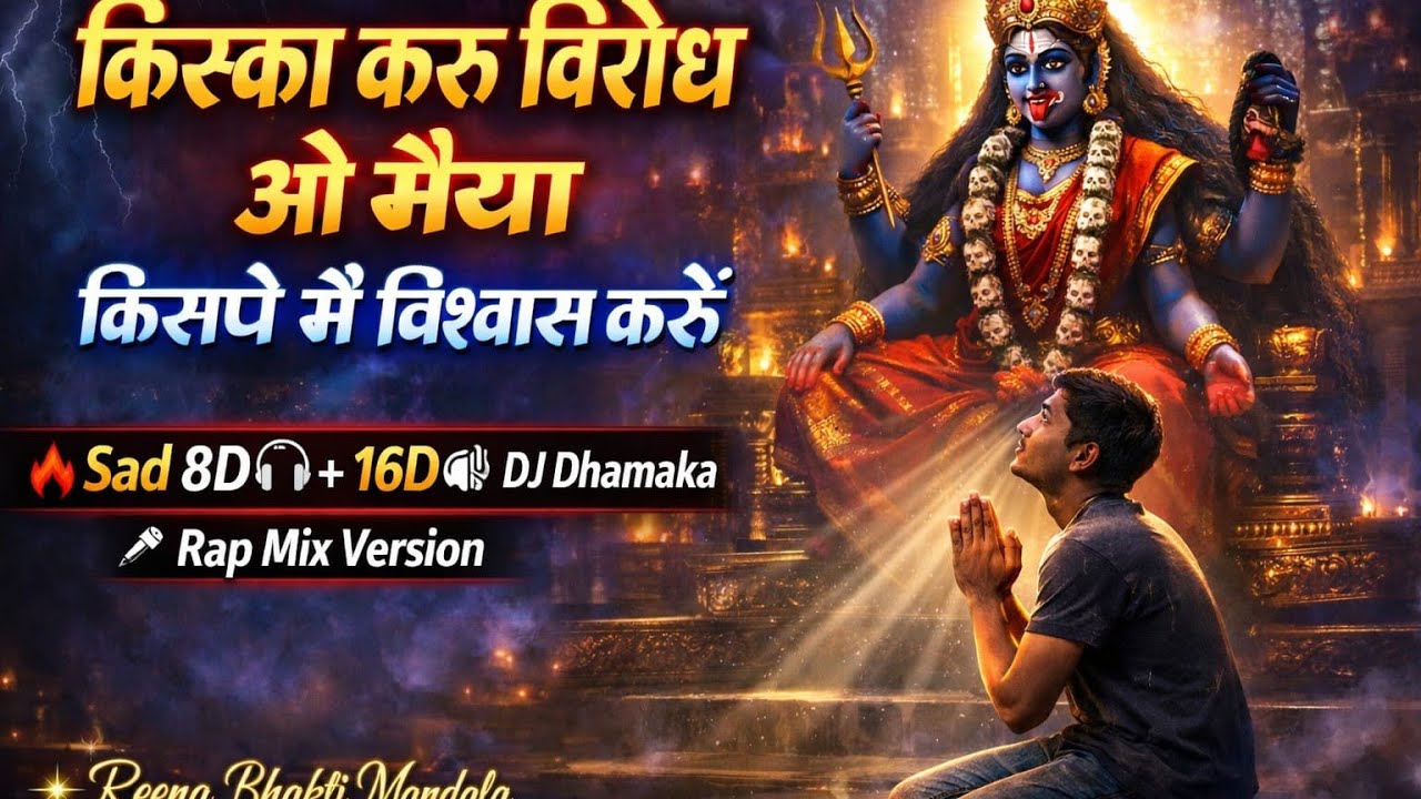 किसका करूँ विरोध ओ मैया | किसपे मैं विश्वास करूँ | Sad 8D + 16D DJ Dhamaka Remix | Superhit Bhajan! 