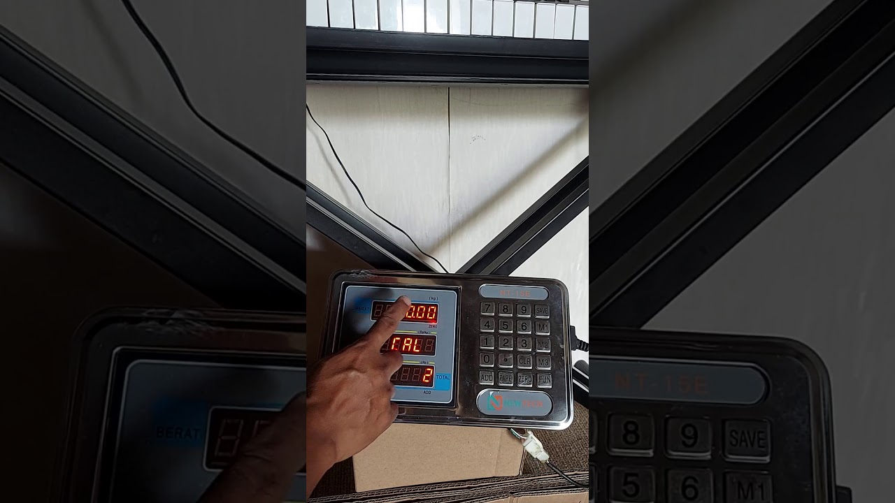 kalibrasi timbangan Newtech NT-15E #kalibrasi 