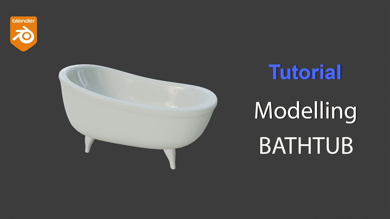 Tutorial Blender - Cara Membuat Bathtub Menggunakan Software Blender 3D