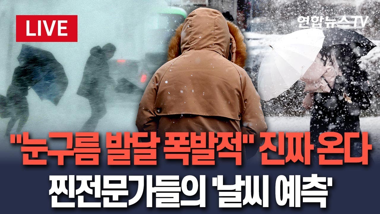 [🔴생중계] 그냥 예보 아닙니다 