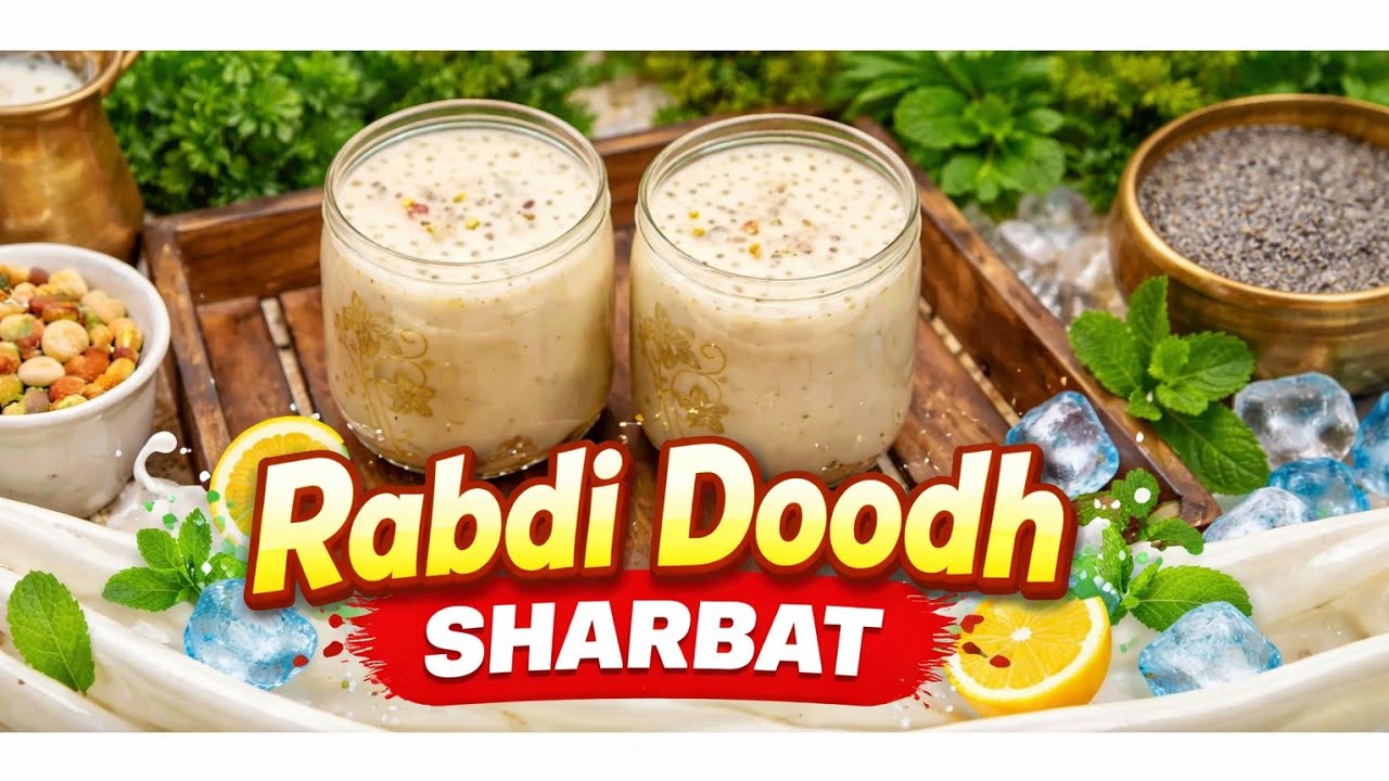 Ramzan Special Rabdi Doodh Sharbat | 5 Minute Mein Thanda, Creamy & Refreshing Drink
