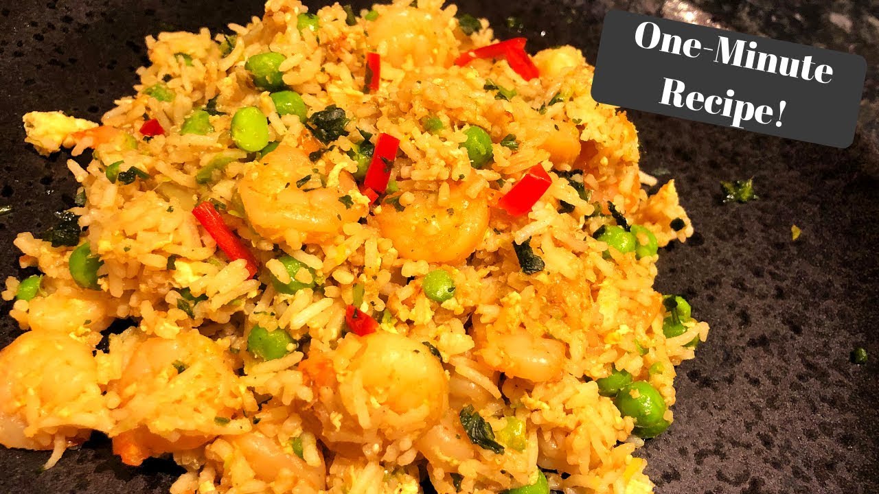 SLIMMING WORLD SYN FREE PRAWN FRIED RICE I One-Minute Recipe!