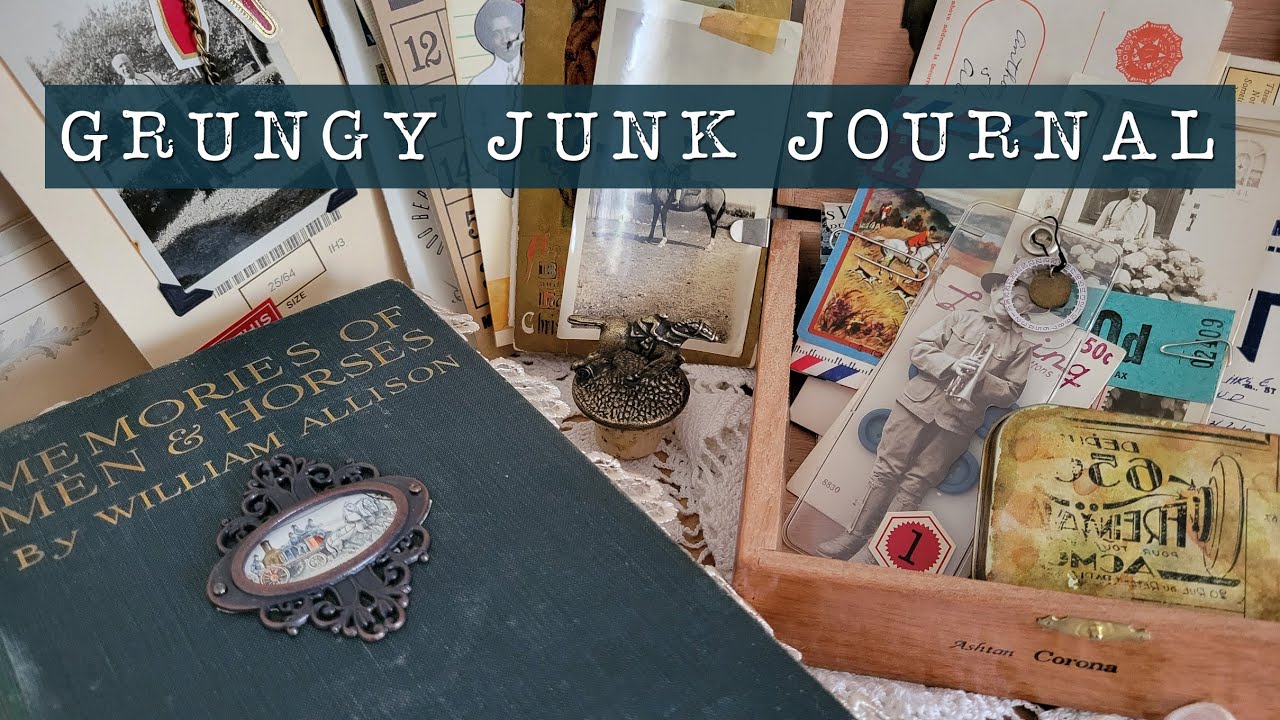 Grungy Vintage Junk Journal Flip Through