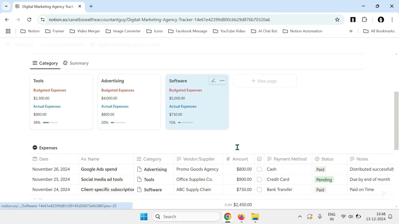 Digital Marketing Agency Tracker | How to use 