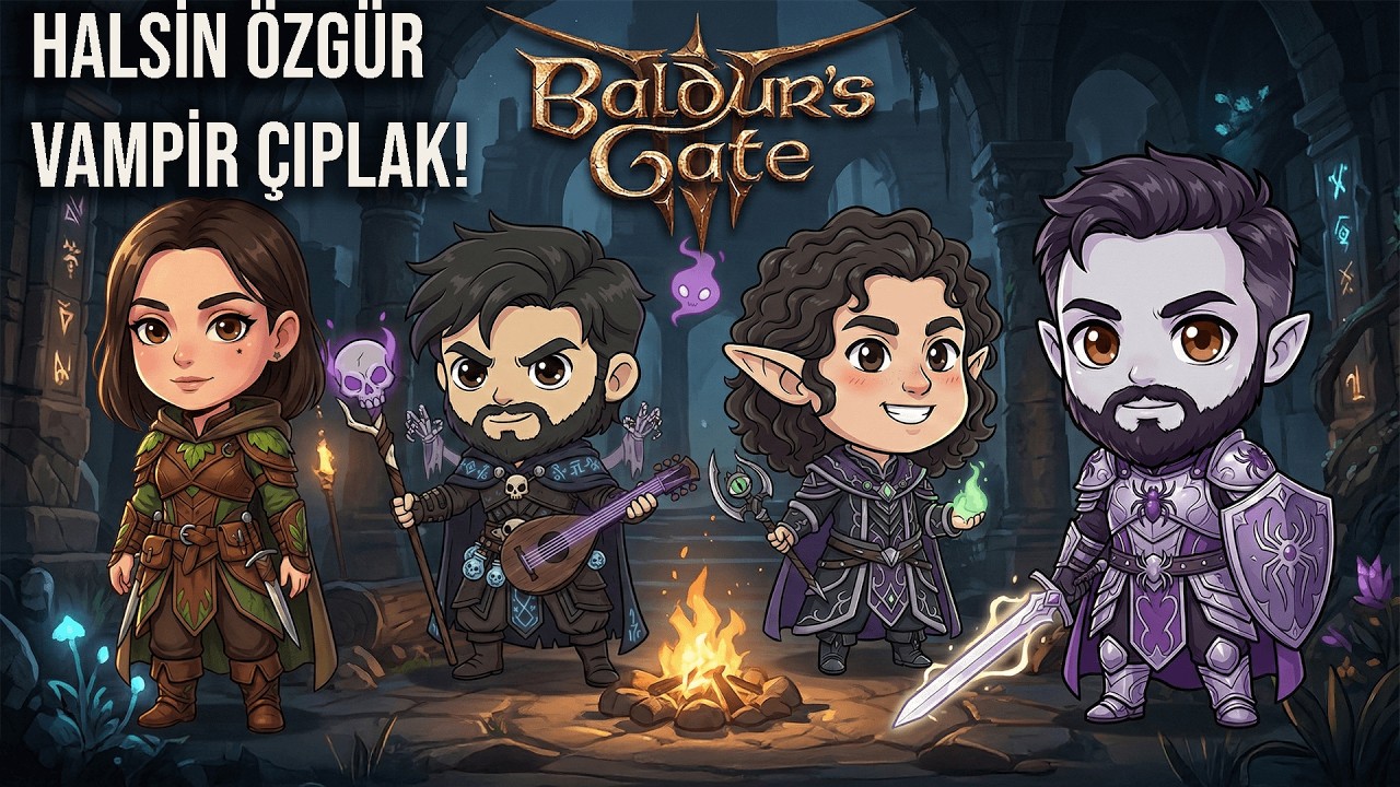 Baldur’s Gate 3 Türkçe Eşli: Halsin’i Kurtardık… Kamp’ta İşler Karıştı! | Bölüm 12