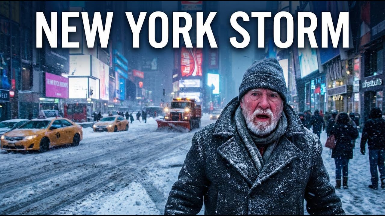 New York City BURIED in Snow ❄️ Biggest NYC Blizzard 2026 Manhattan Snowstorm Walk 4K