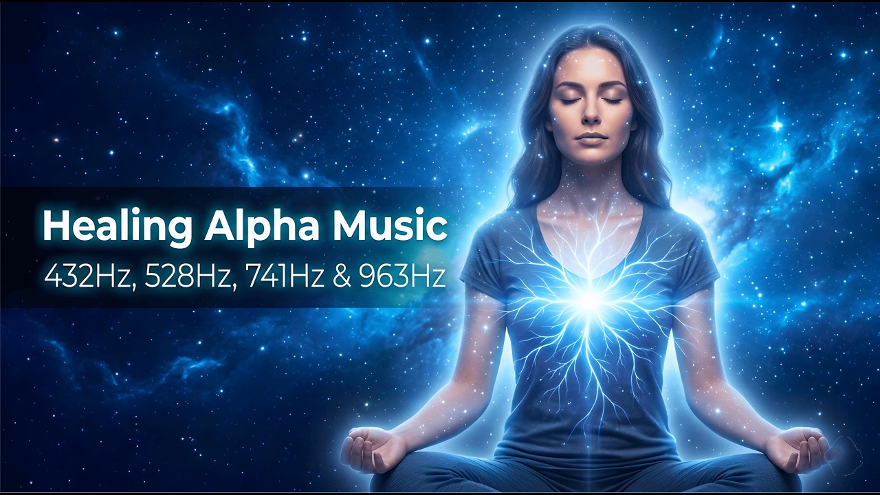 Healing Alpha Music | 432Hz, 528Hz, 741Hz & 963Hz