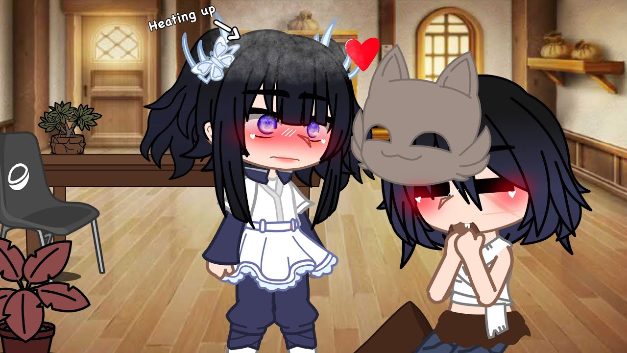 Are you falling in love? // KNY // Aoisuke. // Canon ship // Aoi x Inosuke // Gacha Club //