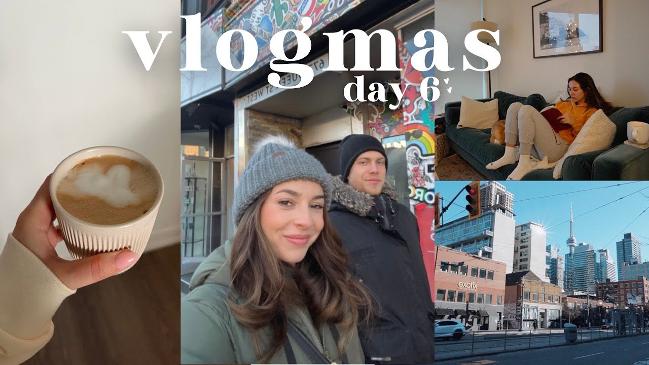 VLOGMAS DAY 6: Dyson Airwrap Routine, Christmas Shopping Downtown