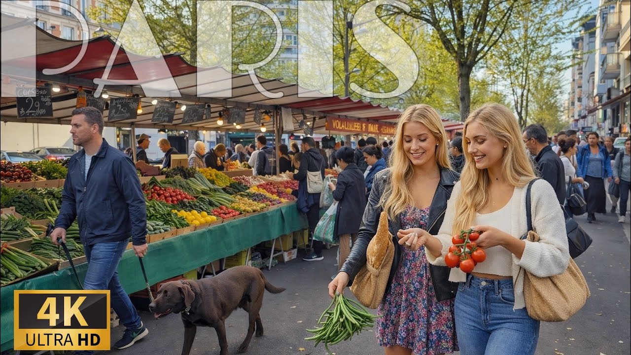 [🇫🇷Paris France 4K 120FPS Walking Tour]  Sunday Walk in Marais   29/March/2026