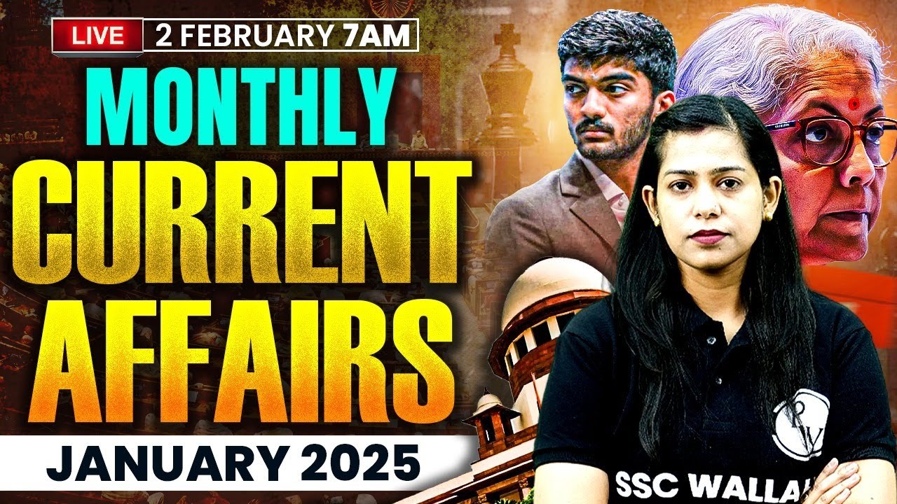 Monthly Current Affairs 2025 | January Current Affairs With MCQs | Current Affairs by Krati Mam