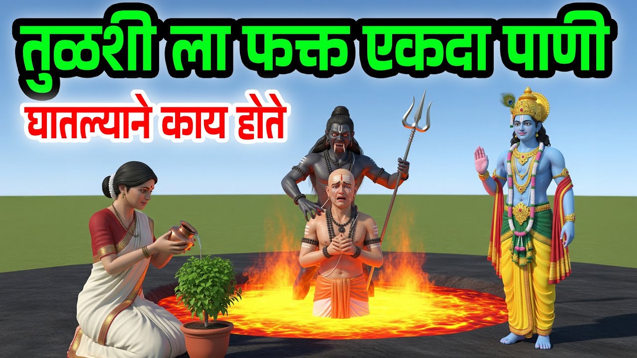 तुळशी ला फक्त एकदा पाणी घातल्याने काय होते जाणून घ्या