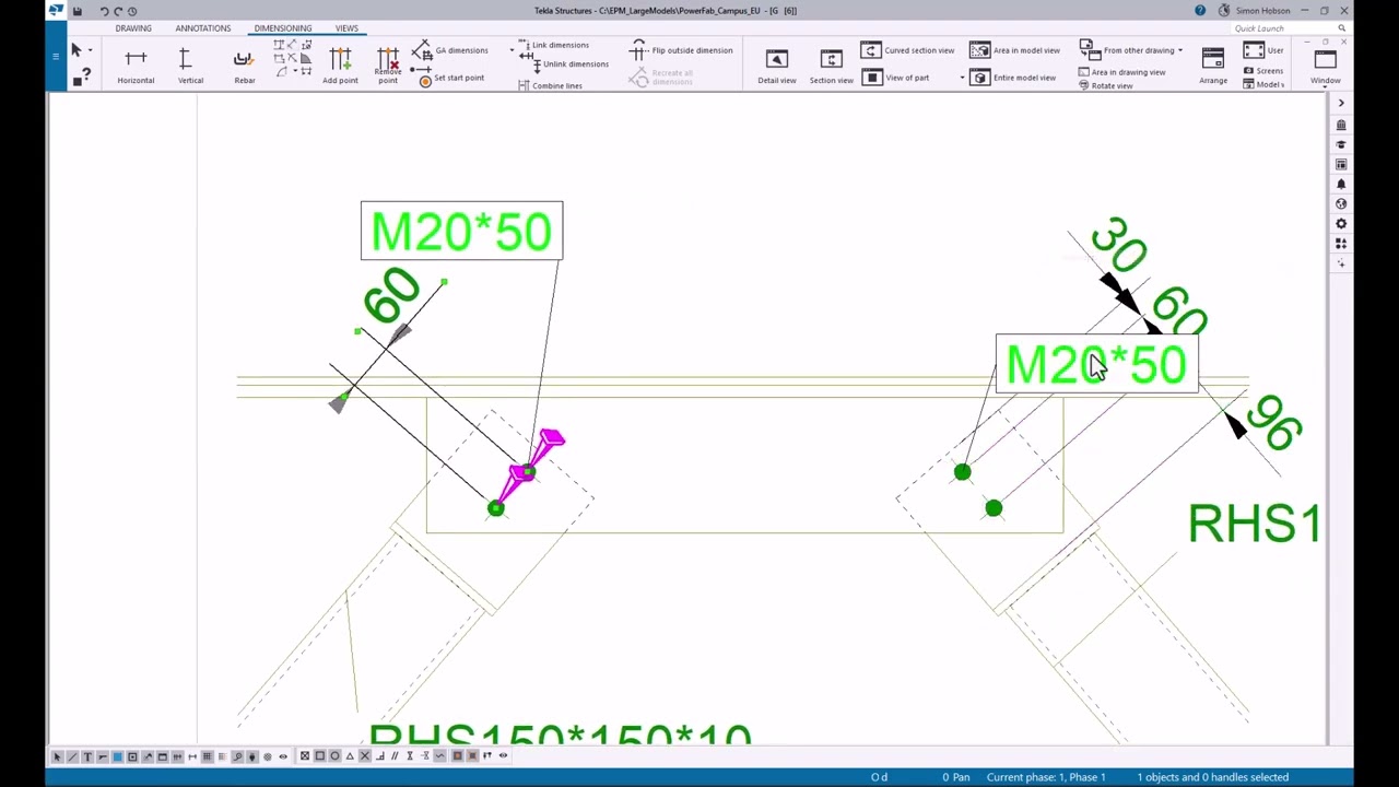 [Tekla Structures 2025] Generate GA Drawings