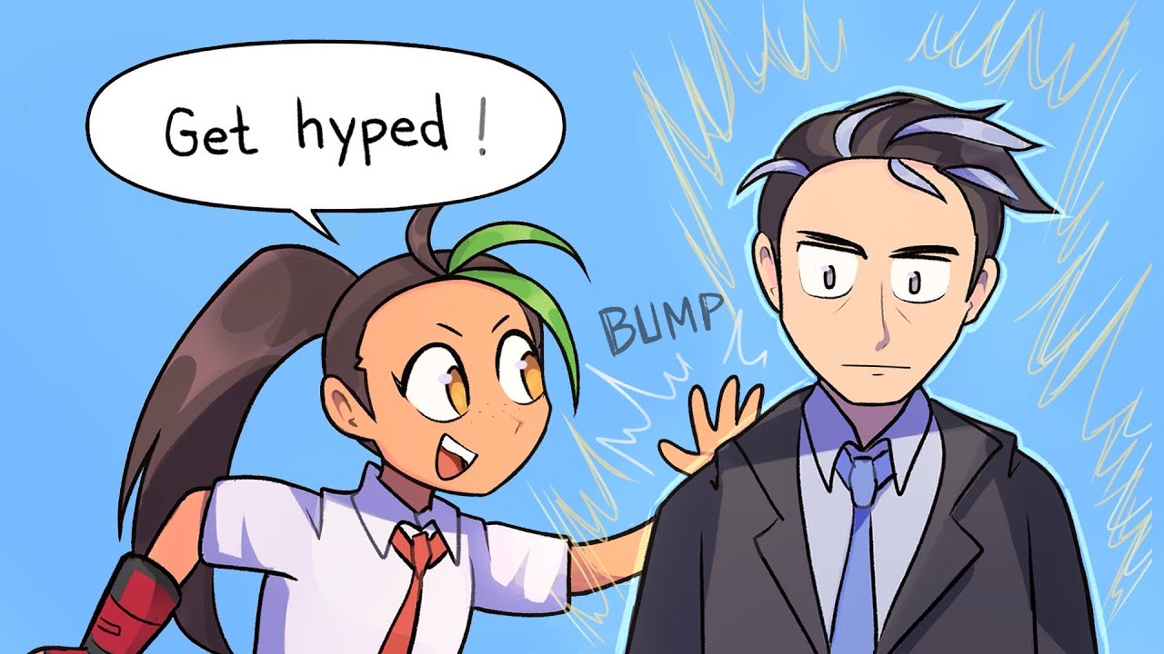 Larry gets energized (Pokemon Scarlet Violet Nemona)