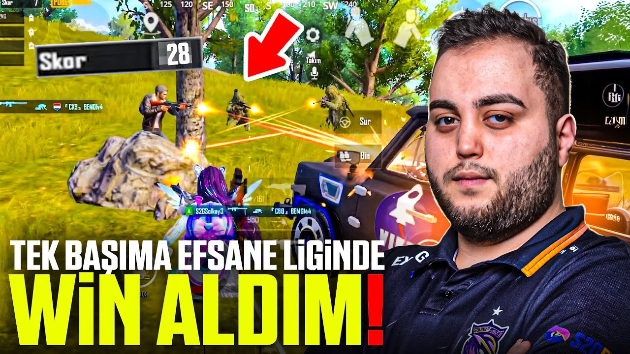 28 KILLS😯 TEK BAŞIMA EFSANE LİGİNDE WİN ALDIM! | PUBG MOBILE