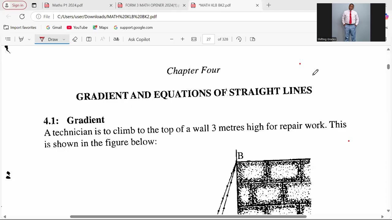 KCSE AND KJSEA 2025 PREPARATIONS, GRADIENT AND EQUATIONS OF STRAIGHT LINES.