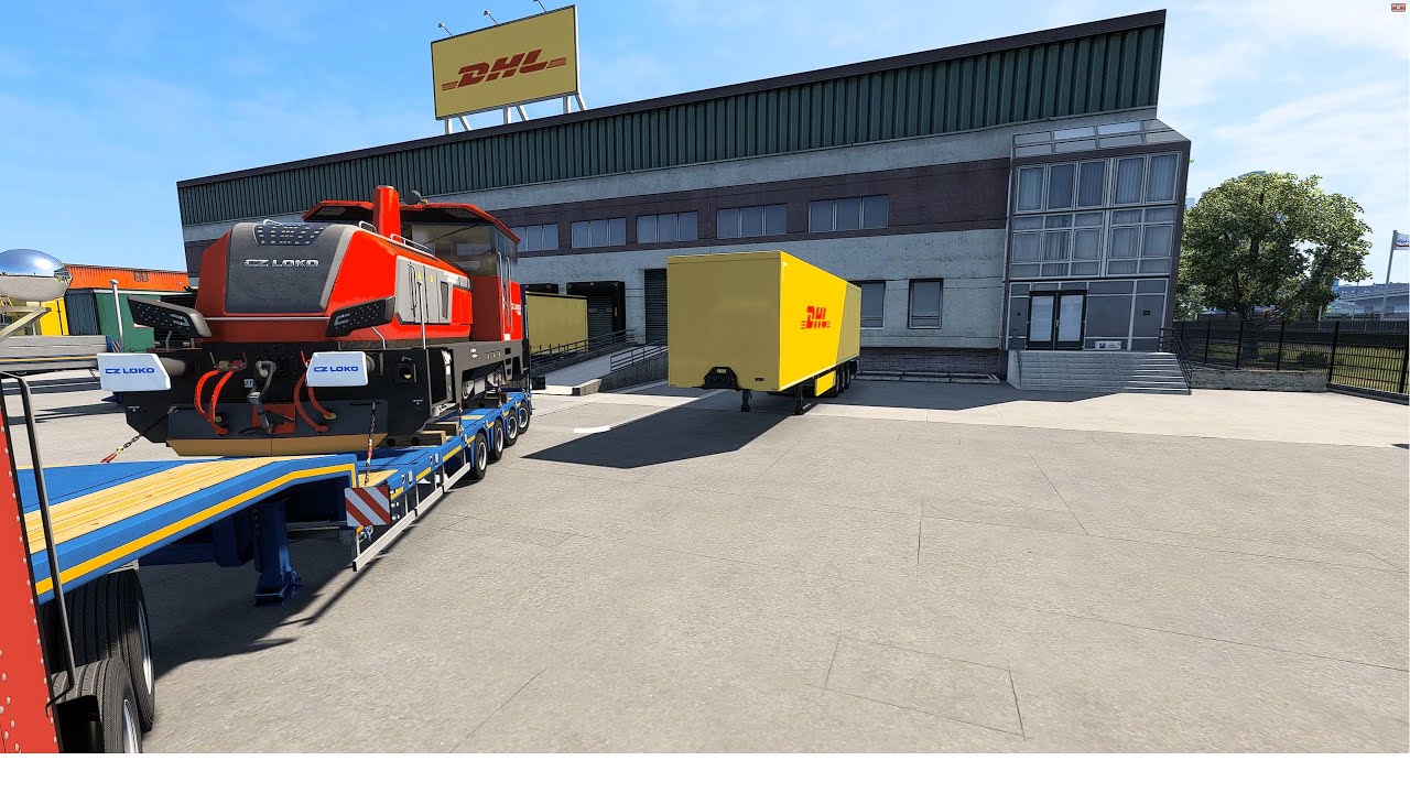 Euro Truck Simulator 2 Delivery of a diesel locomotive CZ Loko (SnowyMoon Lite Version)