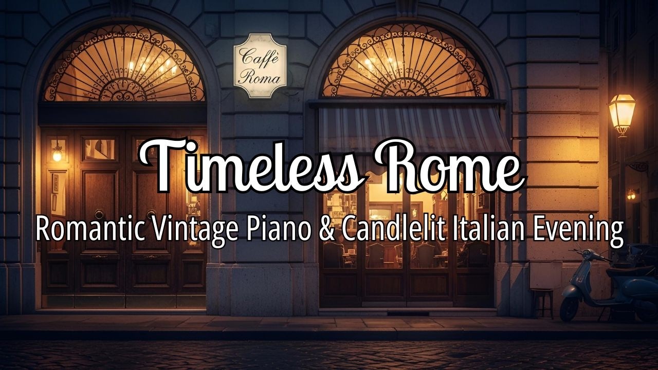 ❤️ Timeless Rome – Romantic Vintage Piano & Candlelit Italian Evening Vibes
