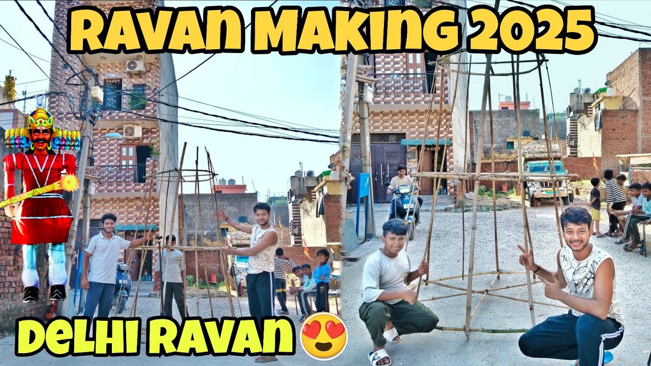 Ravan Making 2025 Delhi 😱आओ देख रावण कैसे बनता है Finally Ravan ka Ghaghra Complete  Ho Gaya 🤯