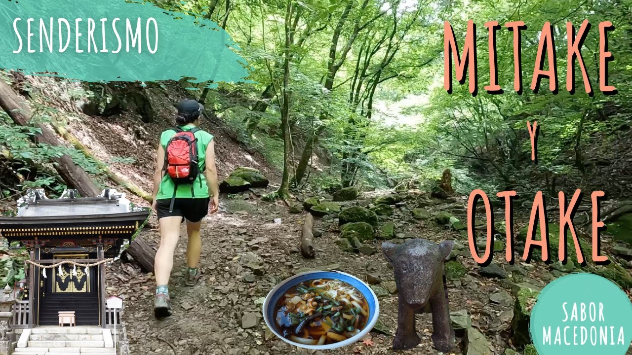 Coronamos los montes Mitake y Otake. Tokyo. Japón al natural.