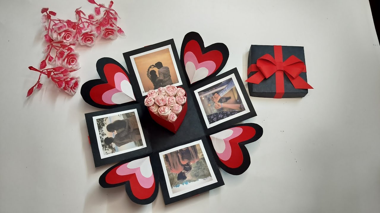 Explosion box for Valentine's Day|How to make diy  handmade Propose day gift box|Valentine day craft
