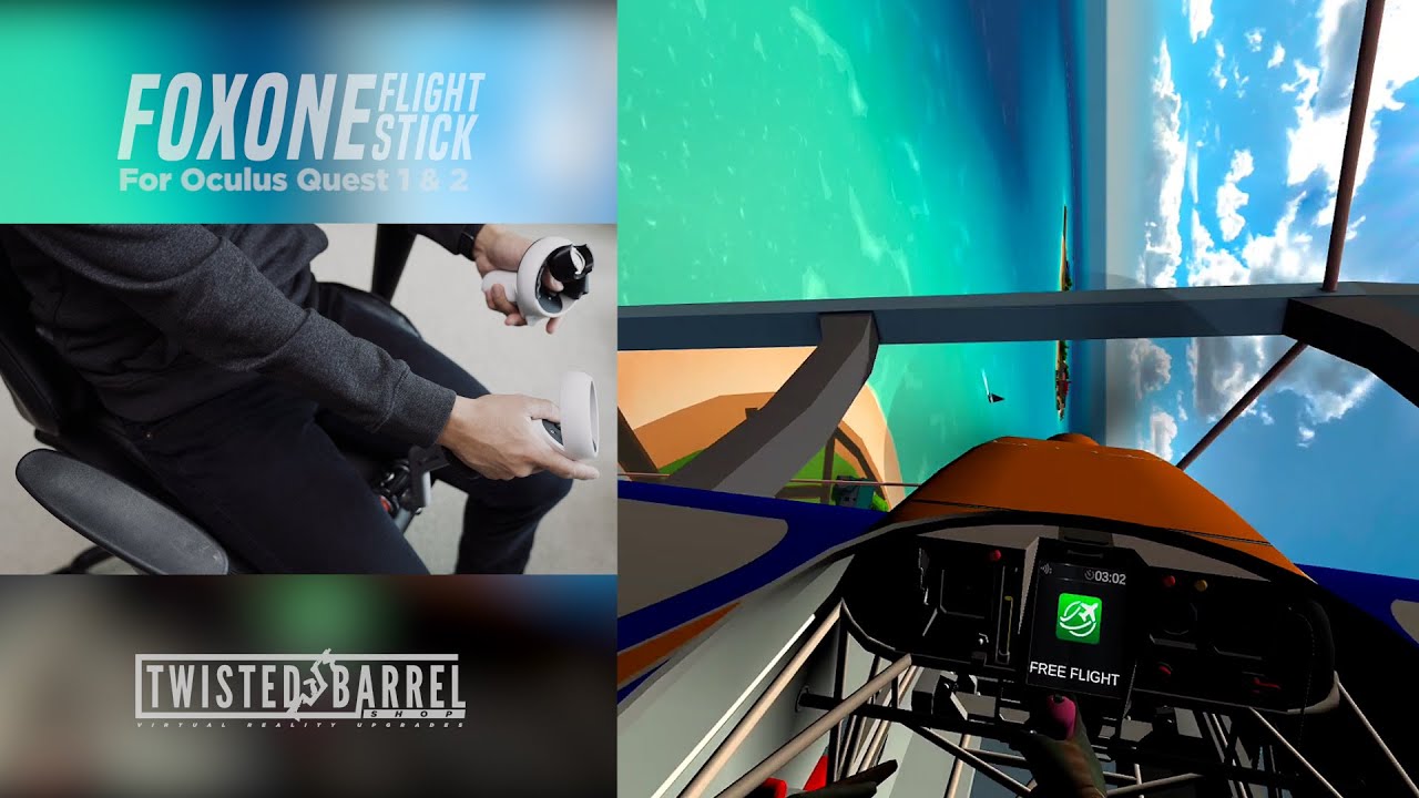 FOX ONE VR Flight Stick | Freestyle Aerial Stunts in Ultrawings | Oculus Quest 2