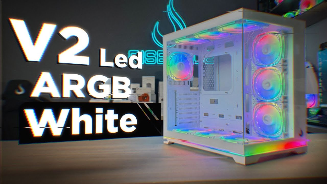 ESSE É INSANO! GABINETE GAMER STANDARD V2 LED WHITE ARGB RISE MODE