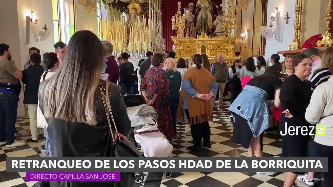 #DIRECTO | UN MOMENTO ÚNICO en la Hdad. de La Borriquita, Retranqueo de los pasos para la Semana …