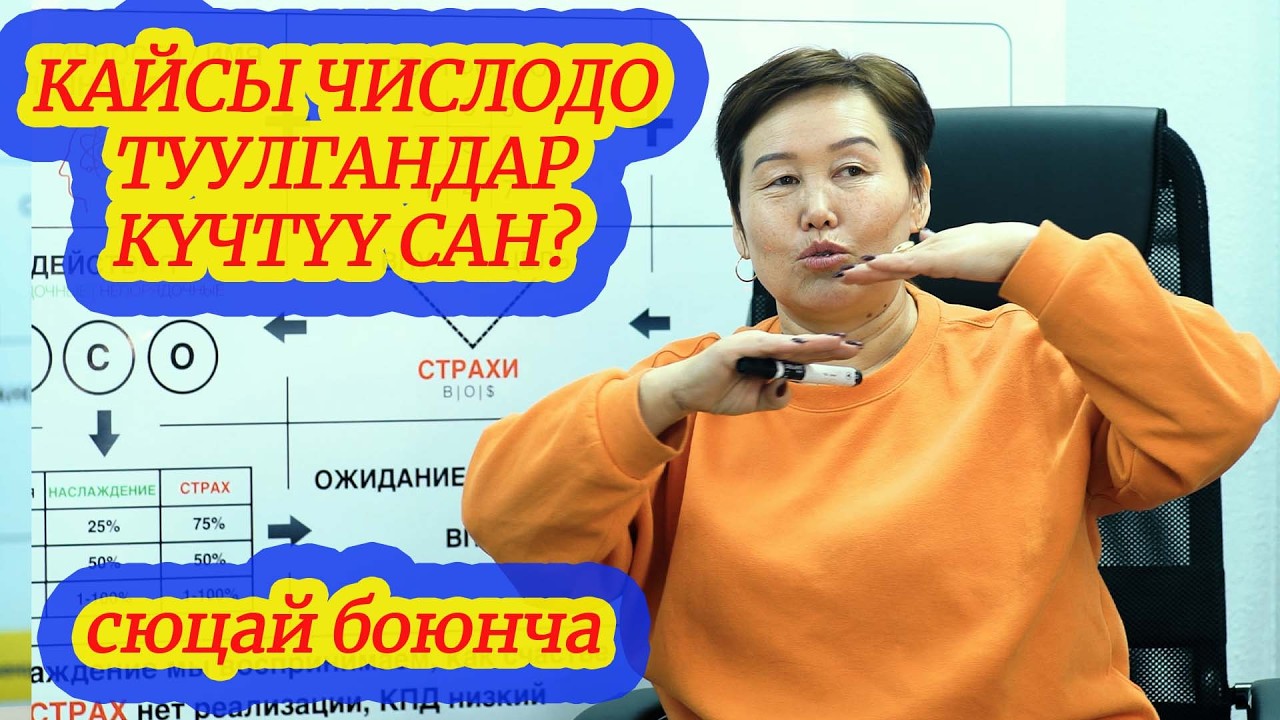 Кайсы числодо туулгандар күчтүү? ЖЕКЕ ЖЫЛ, ЧИСЛО, МИССИЯ, ЫСЫМДЫН САНЫН БИЛҮҮ сюцай  кыргызча