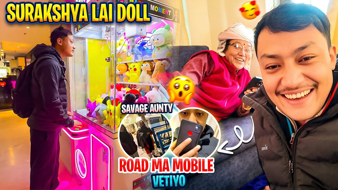 Savge Aunty ko Phone Vetyo bato ma !! Halka ghumgham || MRB Vlog ||