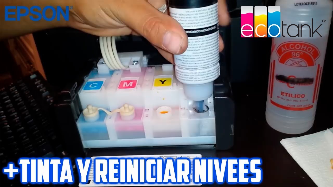 COMO RELLENAR TINTA Y REINICIAR NIVELES DE IMPRESORA MULTIFUNCIONAL EPSON L355