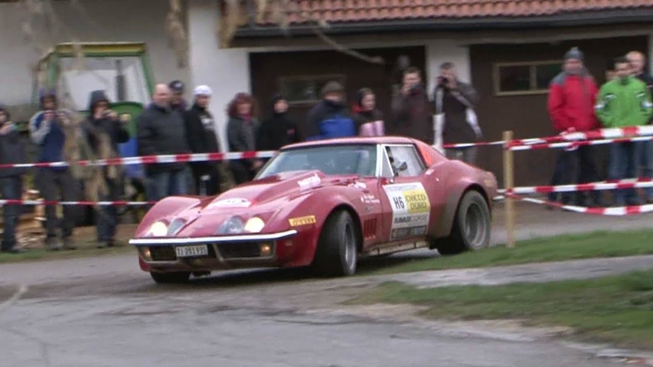 Unusual Stingray Corvette C3 vs. Ferrari 308 - Rallye Critérium Jurassien 2012  - Classic FV05