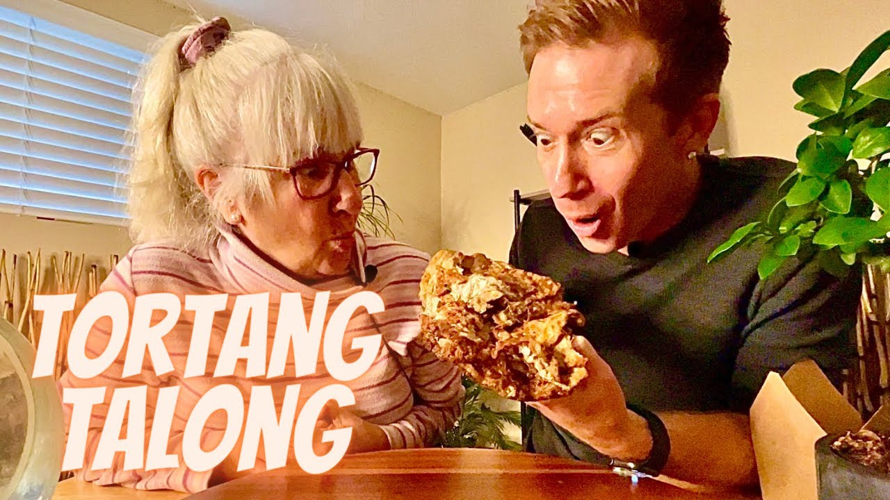TORTANG TALONG (Eggplant Omelette) With My Mom | Filipino Food Review