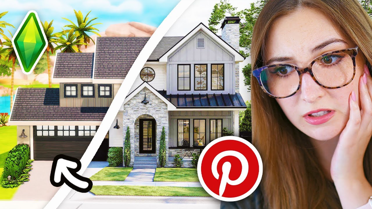 i tried building a pinterest house in the sims 4