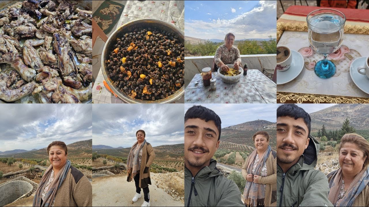 روتيني اليوم حلو كتير زيارة صديقتي وتصوير الضيعه مع امطار خفيفه وساويت عتون للمونه