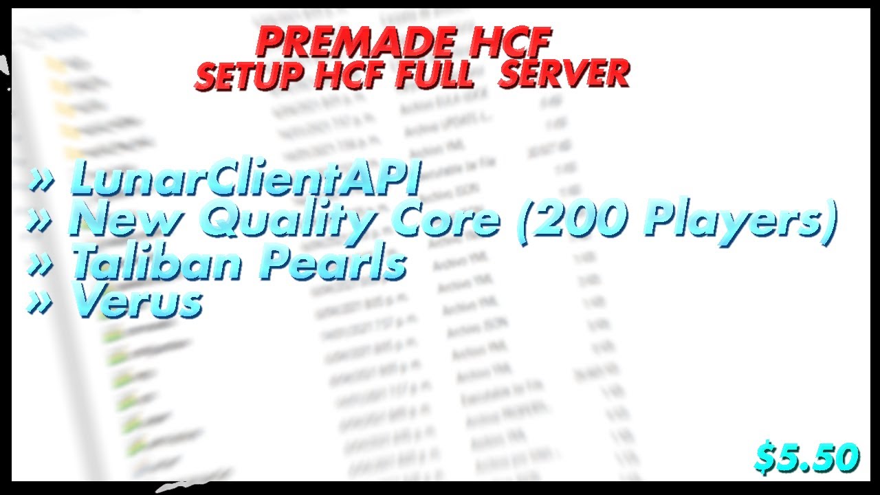 PREMADE FULL HCF SERVER | NEW CORE | PermissionEX and LuckPerms | 30+ ABILITY ITEMS | TAGS (5.50$)
