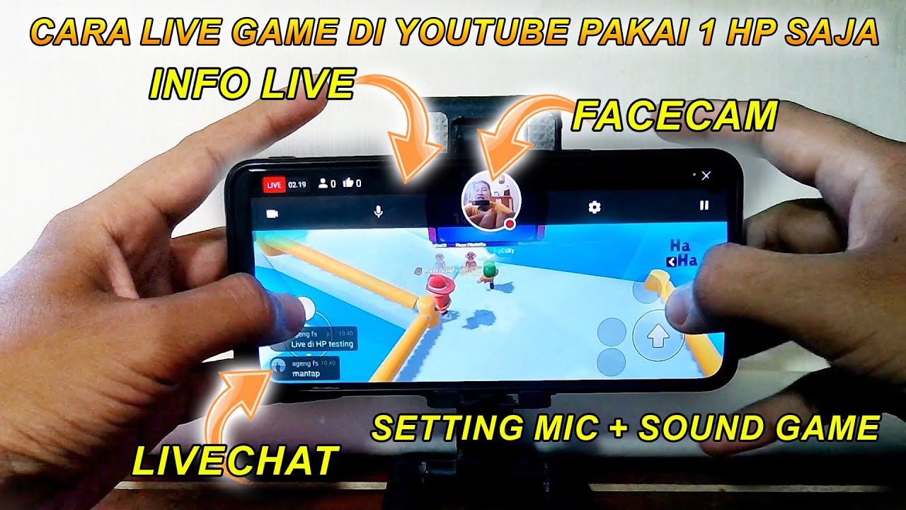 Cara Live Streaming Game di Youtube Pakai 1 HP Android / Iphone Tanpa Aplikasi Tambahan