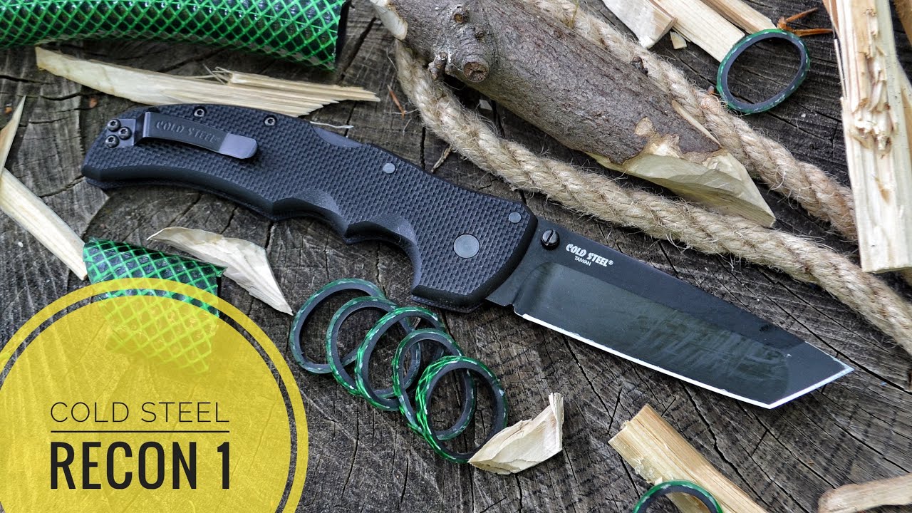 Нож Cold Steel Recon 1 Tanto AUS 8 тест / test
