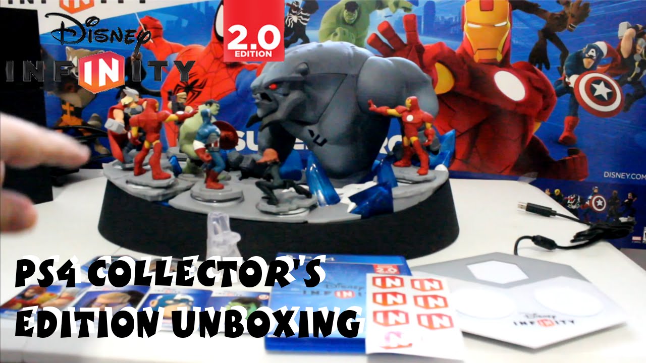 Disney Infinity 2.0 Marvel Super Heroes Collector's Edition Unboxing PS4