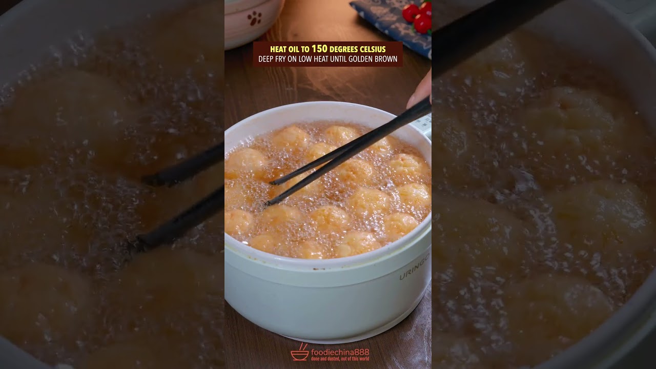 EASY CRISPY SHRIMP BALL WITH FRIED WONTON WRAPPER RECIPE #recipe #cooking #chinesefood #shrimp