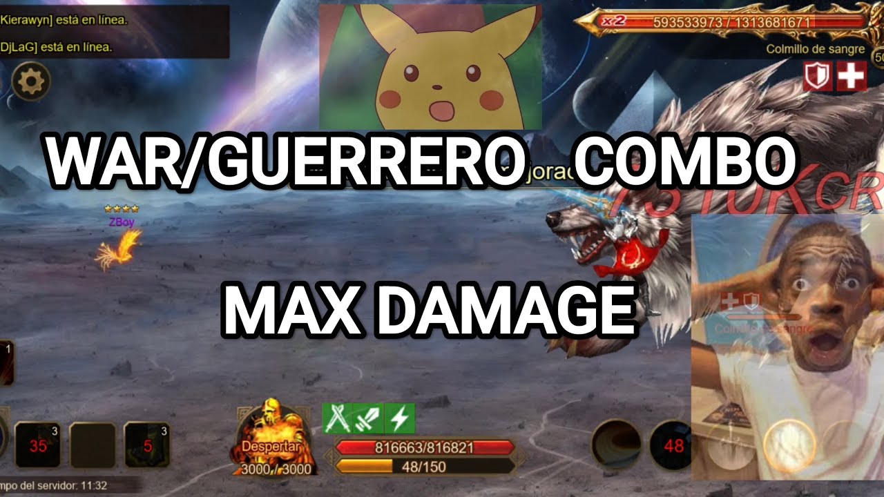 WARTUNE ULTRA - COMBO GUERRERO BOSS MUNDIAL / World Boss WAR COMBO - NO Tropas / NO Ente/Sylph