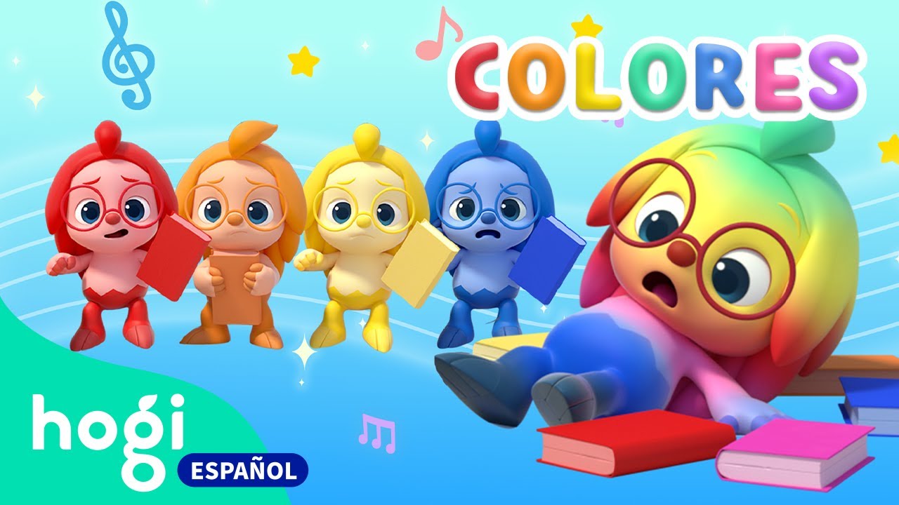 Libros Coloridos | Canci&oacute;n de Colores | Amigos Coloridos | Aprende los Colores | Hogi en espa&ntilde;ol