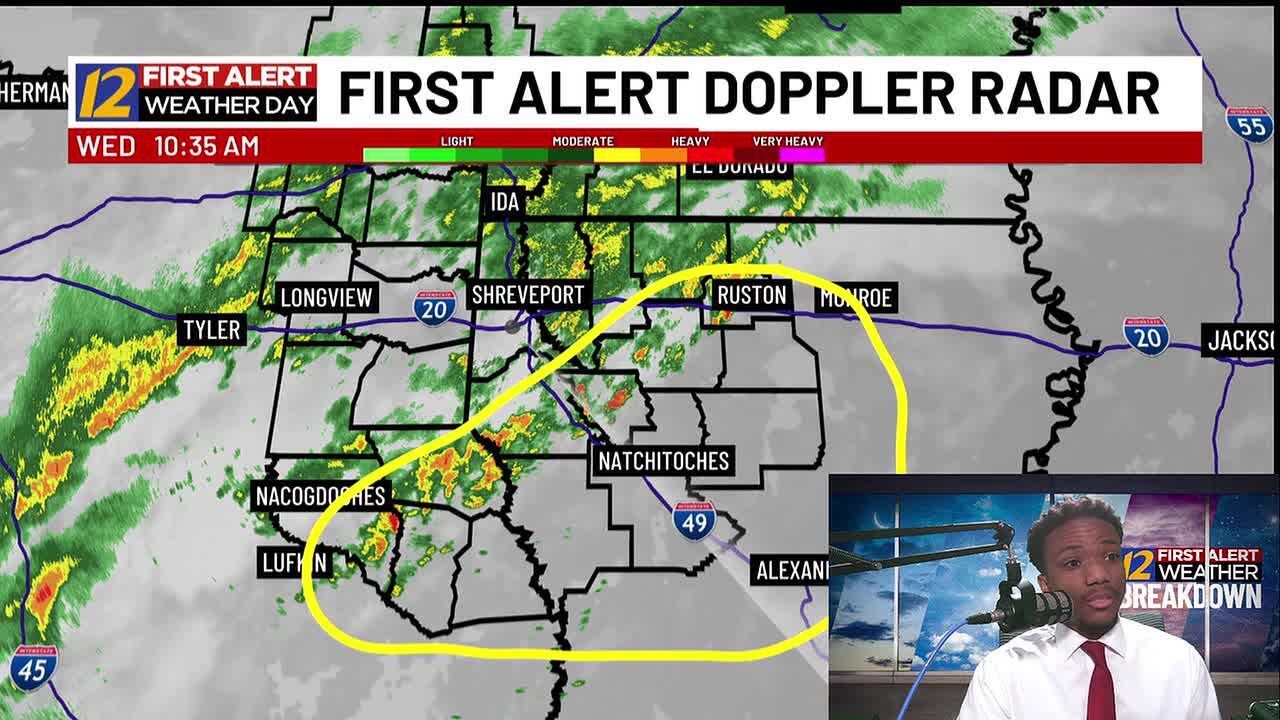Wednesday is a First Alert Weather Day due to threat of heavy storms in ArkLaTex