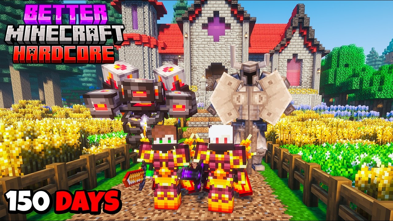 We Survived 150 Days In Better Minecraft Hardcore !